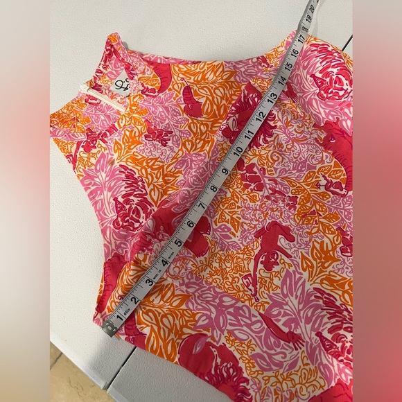 Vintage Lilly Pulitzer Poppy Pink Party Animals Dress size  10 - Picture 6 of 8